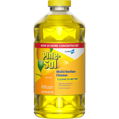 Pine-Sol Multi-Surface Cleaner, CloroxPro, 2x Concentrated Formula, Lemon Fresh, 80 Fl Oz