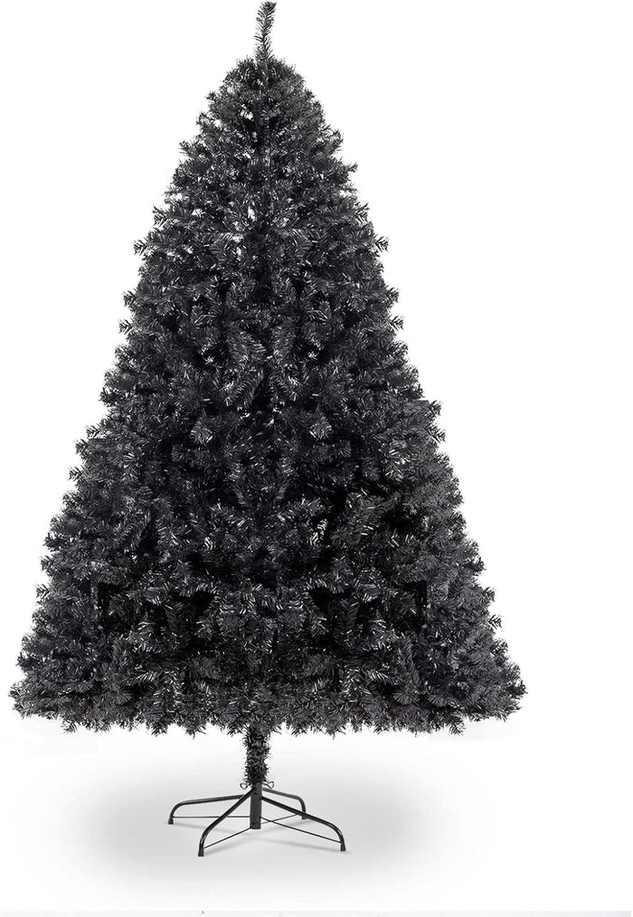 Karl home 7ft Red Artificial Christmas Tree, Classic Spruce Tree with Sturdy Metal Stand for Home, Office, Party Festival Holiday Decoration,1100 PVC Branch