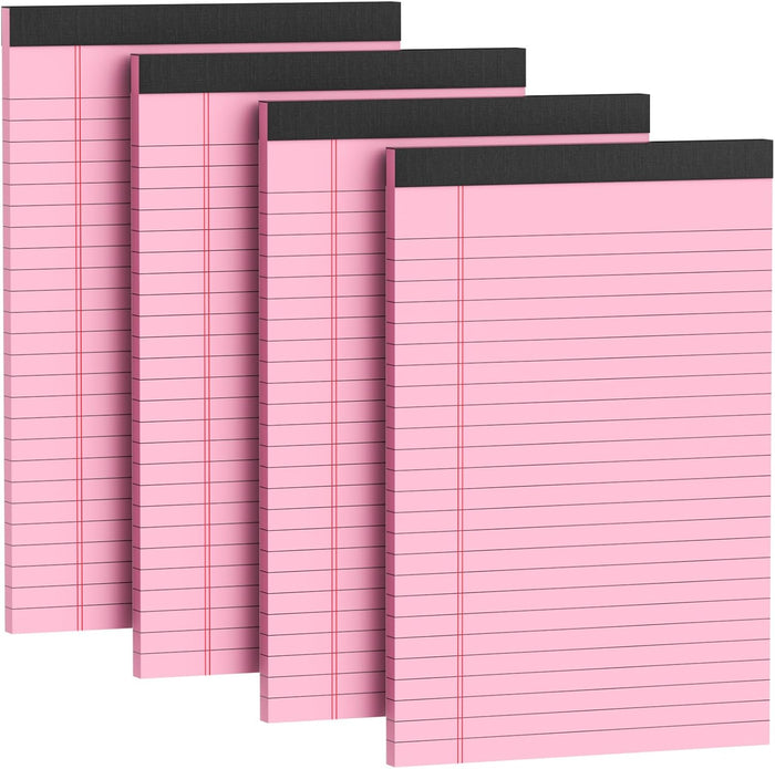Legal Pads 8.5 x 11, 12 Pack Colored Note Pads 8.5 x 11 Pink Notepad 8.5 x 11 Multi-Color Pink/Green/Blue Writing Pads 8.5 x 11 Lined Paper Pads Wide Ruled Legal Pad Notebook Paper, 30 Sheets per Pad