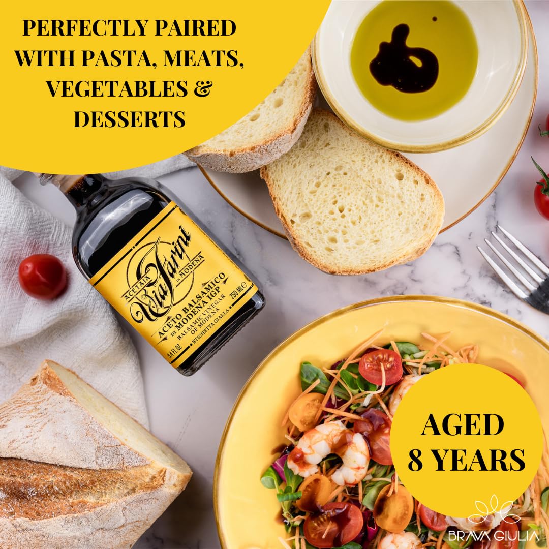 Brava Giulia Italian Gift Box – Premium EVOO, Aged Balsamic, Organic Pasta & Tomato Sauce | Gourmet Food Set from Italy | Holiday & Hostess Gift