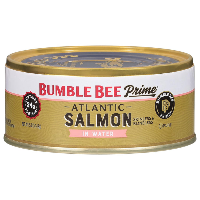 Bumble Bee Prime Solid White Albacore Tuna in Water, 5 oz Cans (Pack of 4) - Premium Wild Caught Tuna - 32g Protein per Serving - Non-GMO Project Verified, Gluten Free, Kosher