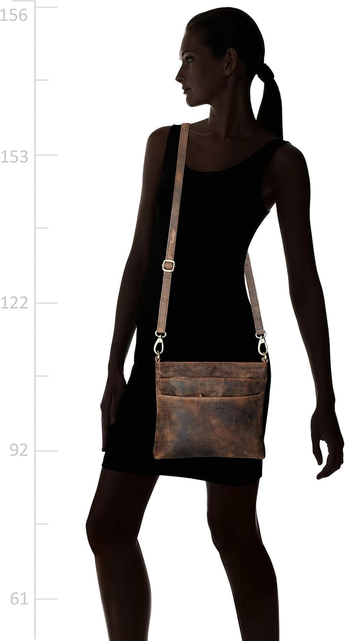 Ruzioon Vintage Leather Crossbody bags for Women - Sling Women Purse, Shoulder bags & Handbags