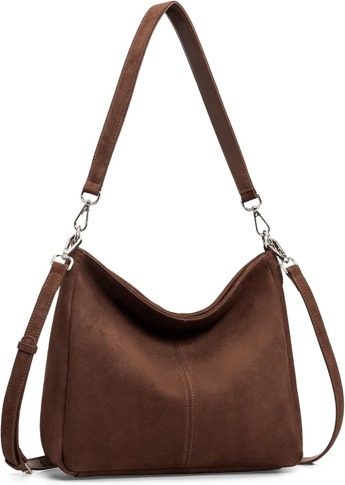 befen Genuine Leather Hobo Bags Purses for Women, Women's Shoulder bag Handbags Crossbody Bag with 2 Shoulder Straps