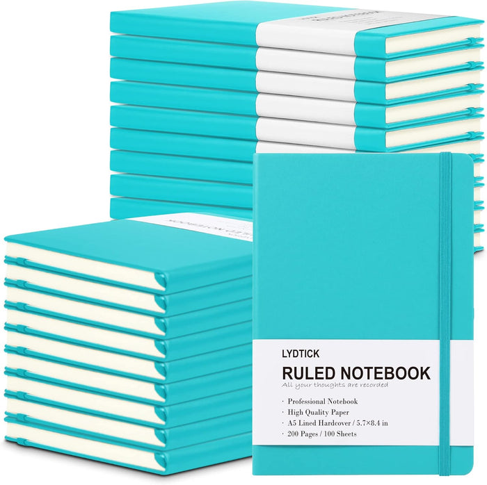 20 Pack Journals for Writing College Ruled Notebooks Journal in Bulk, Hardcover Notebooks (200Pages) for Note Talking, Lined Bullet Journals for Home School Office, 5.7"x8.4", Red