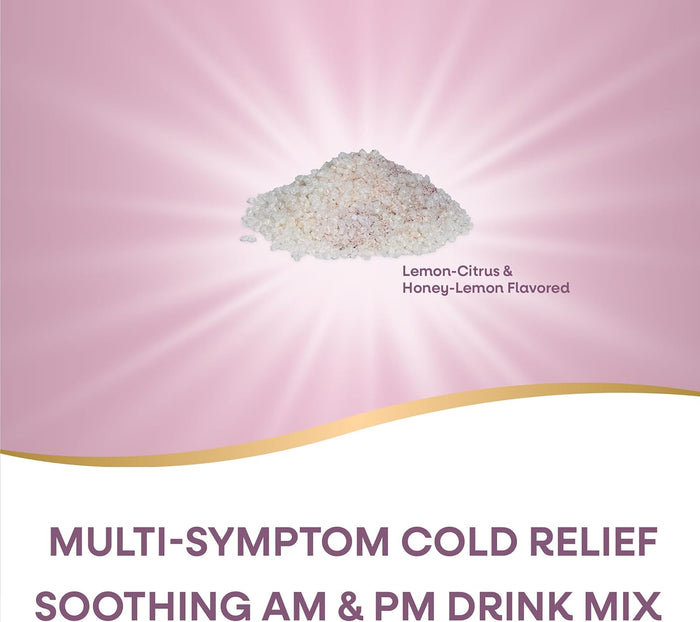 Nature's Way Cold Relief Hot Drink, Umcka, Homeopathic, Clinically Proven Pelargonium Sidoides 1X, for Cough, Congestion, Sore Throat, Stuffy Nose, Day & Night Formula, 12 Packets (Packaging May Vary)