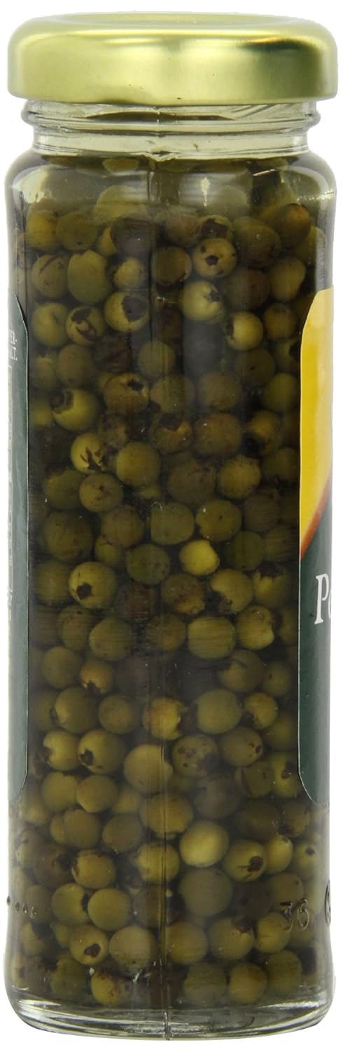 Roland Foods Green Peppercorns in Vinegar, Specialty Imported Food, 3.55 fl oz
