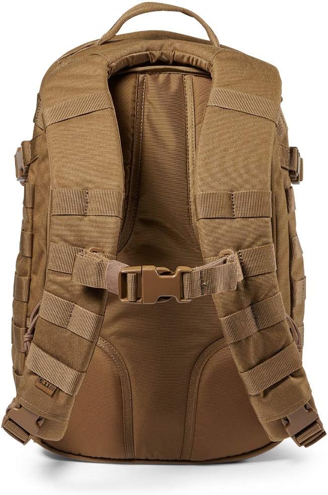 5.11 Tactical Backpack – Rush 12 2.0 – Military Molle Pack, CCW with Multiple Compartments, 24 Liter, Small, Style 56561, Kangaroo