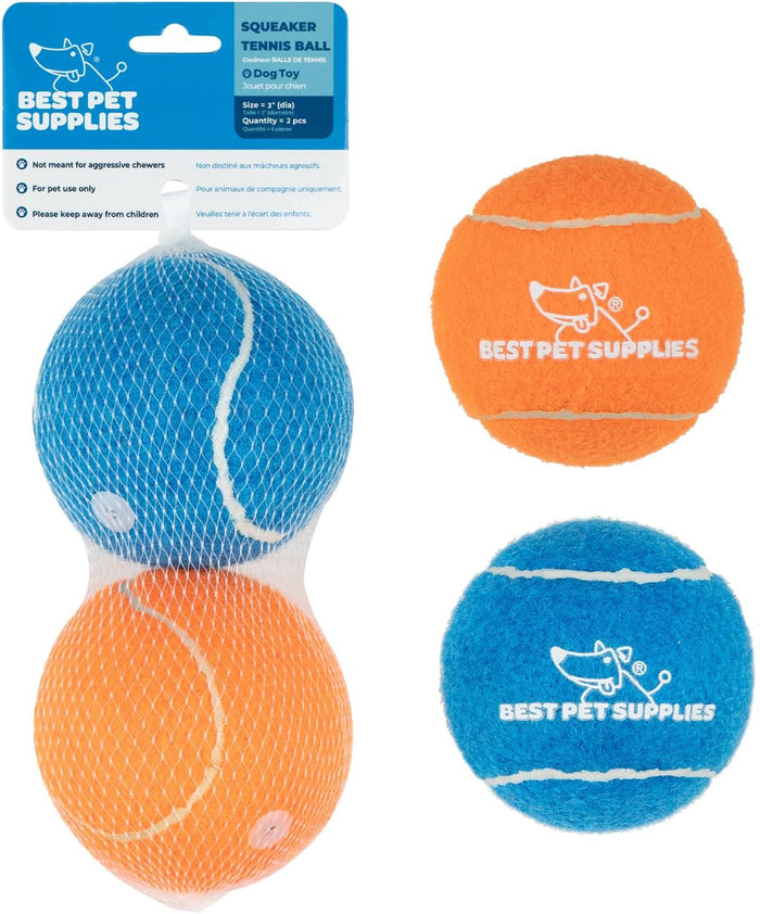 Best Pet Supplies Interactive Squeaky Dog Chew Toy, Ideal Dog Toys for Chewers, Small, Medium & Large Dogs, and Fetch Lovers - Crinkle Duck (Blue), Large