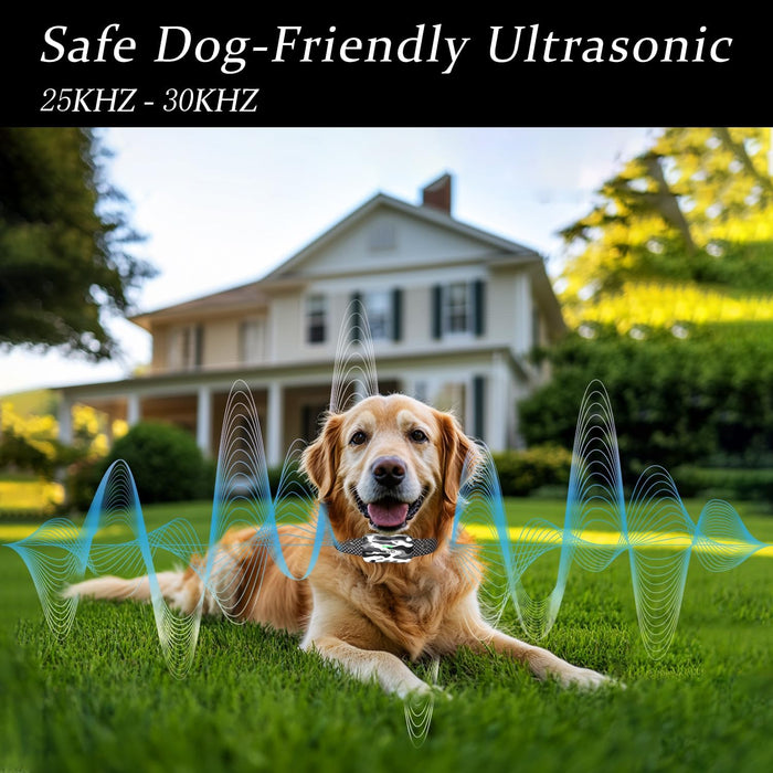 GT1-Wireless Dog Fence & Ultrasonic Training Collar - 1160-Yard Adjustable Boundary for Outdoor, 4 Modes (Beep/Vibration/Static/Ultrasonic), Waterproof, 185-Day Standby-1 Dog