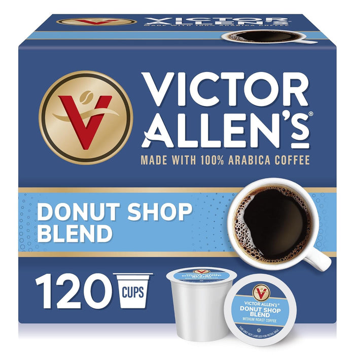 Victor Allen's Coffee Variety Pack (Morning Blend, 100% Colombian, Donut Shop Blend, and Italian Roast), 80 Count, Single Serve Coffee Pods for Keurig K-Cup Brewers