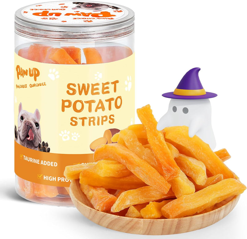 PAWUP Duck & Sweet Potato Dog Treats, High Fiber Pet Treats for Medium Dogs, Healthy Chews Snacks, High in Protein, 12.5 oz