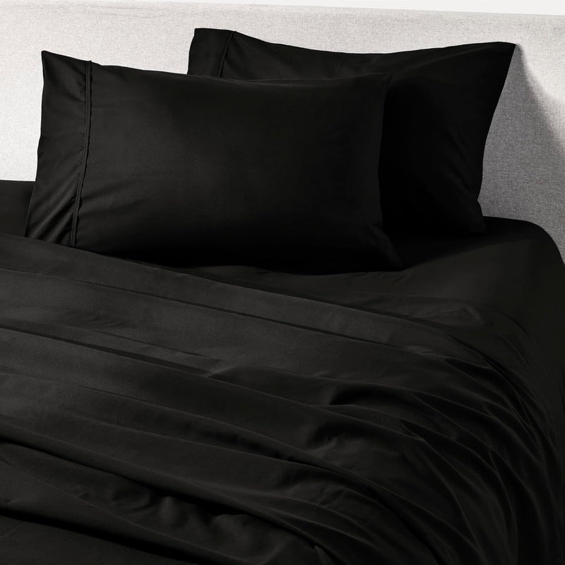 PeachSkinSheets Sage Green Sheet Set - 1500tc Level of Softness - Extra Soft Cooling Sheets for Hot Sleepers and Night Sweats - Queen Size
