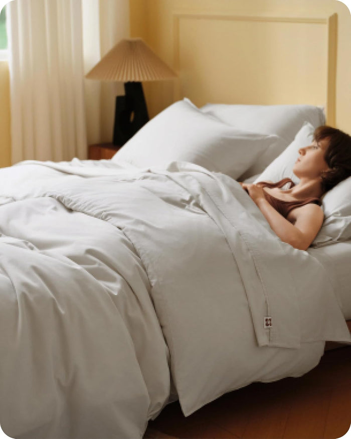 Bedsure Cotton Duvet Cover King, 100% GOTS Organic Cotton Duvet Cover Set, Fair Trade Certified King Bedding Set, Eco-Friendly, Ultra-Soft, Breathable Home Bedding for All Seasons(Ivory, 104"x90")