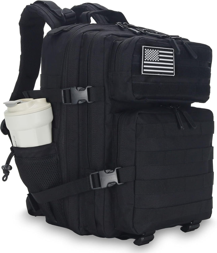 25L Tactical Backpack Small Military Tactical Backpack Molle Bag Heavy Duty Assault Pack for Work Gym Outdoors (Bright Green)