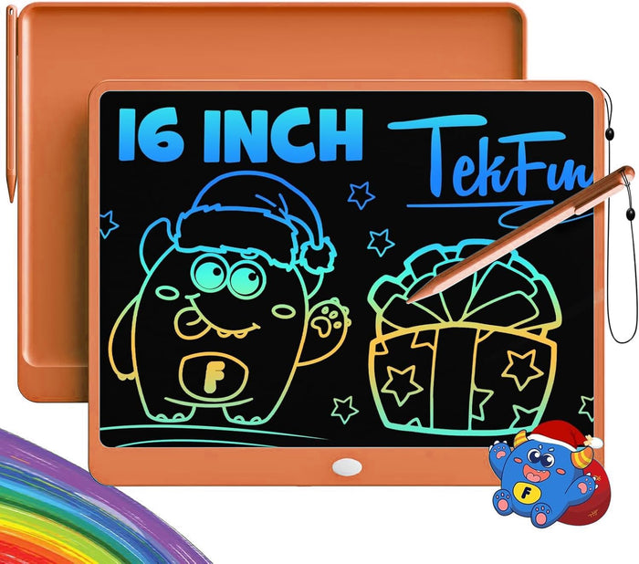 TEKFUN LCD Writing Tablet for Kids, 10-inch Coloring Drawing Pad, Mess Free Doodle Board, Christmas Gifts for Boys and Toddlers, Toys for 3 4 5 6 7 8 Year Old Girls(Blue)