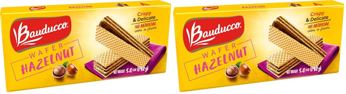 Bauducco Chocolate Wafers - Crispy Wafer Cookies With 3 Delicious, Indulgent, Decadent Layers of Chocolate Flavored Cream - Delicious Sweet Snack or Desert - 5.0 oz (Pack of 1)