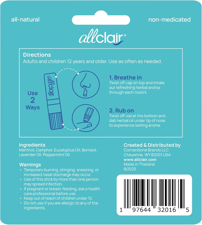 Nausea Relief Inhaler - Take Control of Motion Sickness, Morning Sickness, Medication, Stress - Fast, Natural, Drug-Free, Non-Drowsy & Portable Travel Essential - Pack of 2 Inhalers