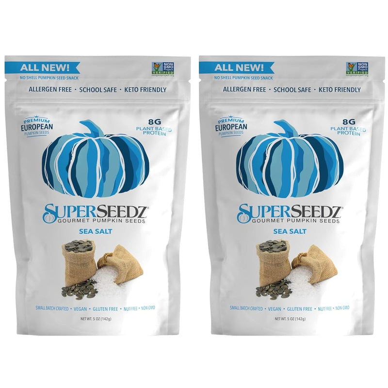 Super Seedz Seed Pumpkin Somewhat Spicy 5 Ounce - Pack of 2