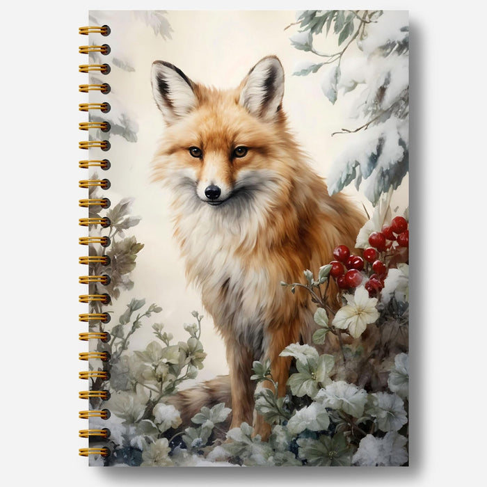 Guymn Winter Christmas Highland Cow Notebook, Gifts for Cow Lovers Journal, Winter Farmhouse Cozy Heifer Hardcover Spiral Notebooks Journals, 5.5x8.3 Inch