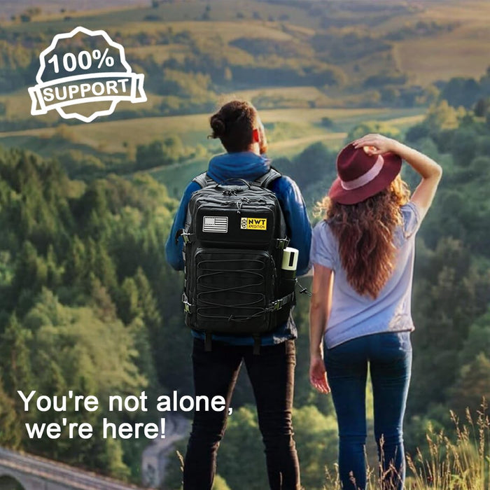 Military Tactical Backpack,Sturdy Work & Molle Laptops Rucksack,Army Pack for Hiking Camping Travel Fishing Gym,Green