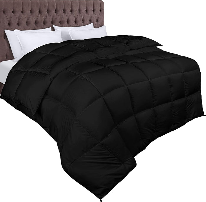 Utopia Bedding Comforter Duvet Insert, Quilted Comforter with Corner Tabs, Box Stitched Down Alternative Comforters King Size (White)