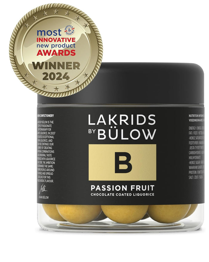 LAKRIDS BY BÜLOW - D - Salt & Caramel - 10.4 oz - Chocolate Coated Gourmet Licorice - Authentic Scandinavian Candy Produced in Denmark