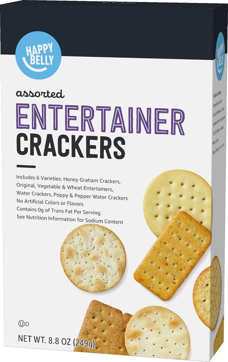 Amazon Brand – Happy Belly White Cheddar Cheese Cracker, 12.4 ounce (Pack of 1)