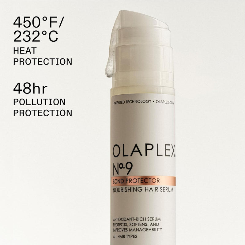 Olaplex Nº. 9 Bond Protector: Nourishing Hair Serum & Heat Protectant | Softens, Nourishes & Reduces Tangle & Static | For Coily, Curly, Straight, and Wavy, 90 mL / 3.0 Fl. Oz.