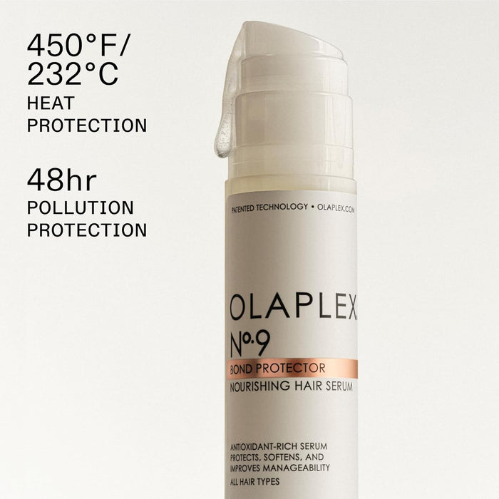 Olaplex Nº. 9 Bond Protector: Nourishing Hair Serum & Heat Protectant | Softens, Nourishes & Reduces Tangle & Static | For Coily, Curly, Straight, and Wavy, 90 mL / 3.0 Fl. Oz.