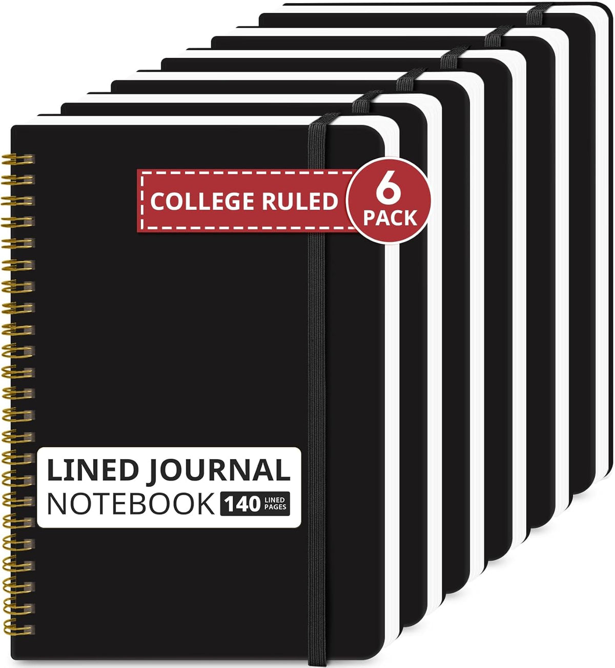 Taja Lined Spiral Journal Notebook for Women & Men, 140 Pages, College Ruled Hardcover Notebook for Work & Note Taking, Journals for Writing, A5(5.7" x 7.9") - Green