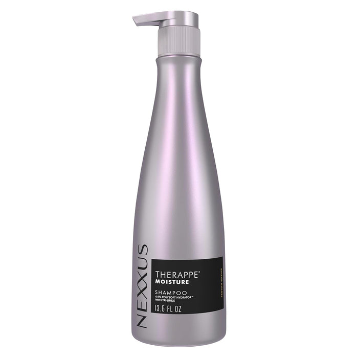 Nexxus Therappe Moisturizing Shampoo Ultimate Moisture for Dry Hair Silicone-Free, Moisturizing ProteinFusion with Elastin Protein and Green Caviar 33.8 oz