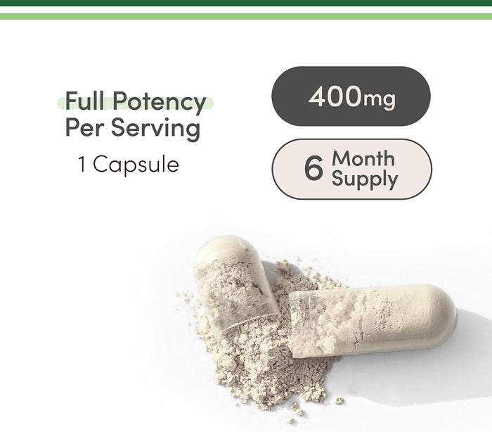 Magnesium Glycinate 400mg, 180 Capsules - for Sleep, Muscle, & Heart Support - (Vegan, Third Party Tested, Gluten Free, Non-GMO) by Double Wood Supplements