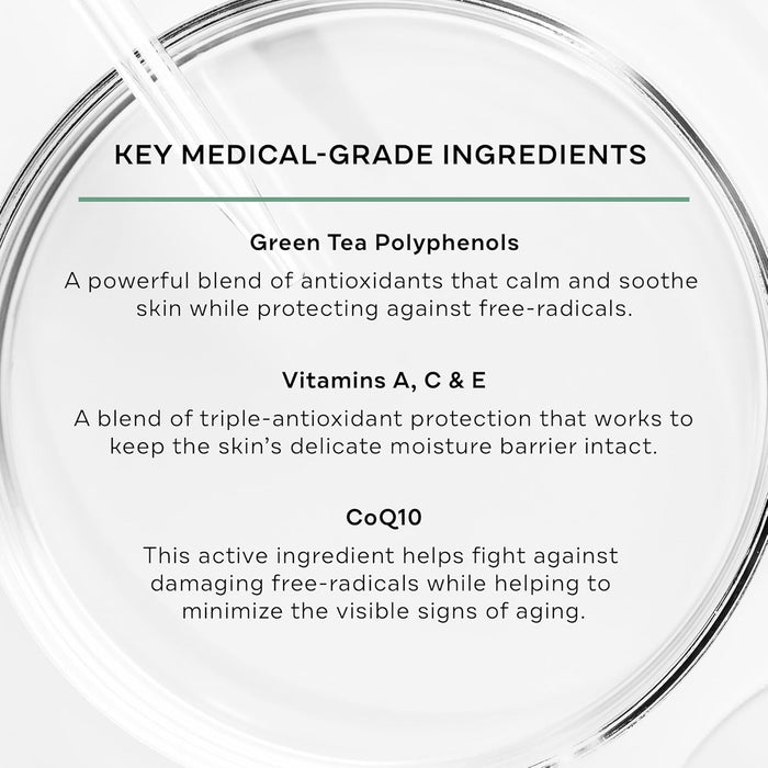 Replenix Green Tea Gentle Soothing Facial Cleanser, Medical-Grade Sensitive Skin Face Wash, Now with New & Improved Packaging (6.7 fl. oz)