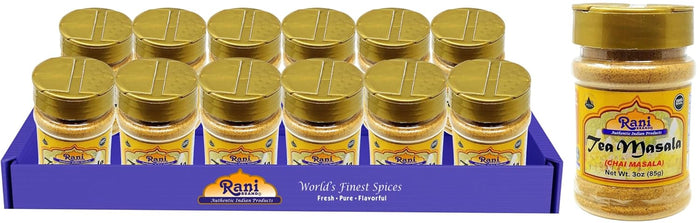 Rani Tea (Chai) Masala Indian Spice Blend 3.5oz (100g) ~ All Natural | Vegan | Gluten Friendly | Salt & Sugar Free | NON-GMO | No Colors | Indian Origin