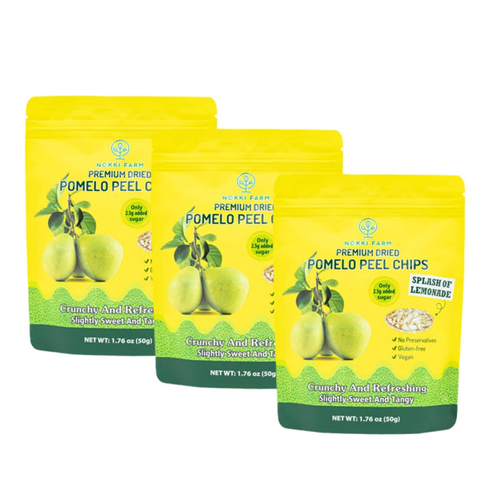 NOKKI FARM Freeze Dried Mangosteen - Healthy & Exotic Tropical Fruit Snacks, No Added Sugar or Preservatives, Kid-Approved, Shelf-Stable & Portable for On-The-Go Snacking - (Pack of 3)