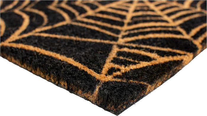 callowaymills 101951729 Scary Web Doormat, 17x29, Black and Natural