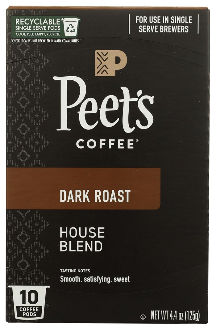 Peet's Coffee, Dark Roast Keurig K-Cup Pods - French Roast 54 Count (1 Box of 54 K-Cup Pods)