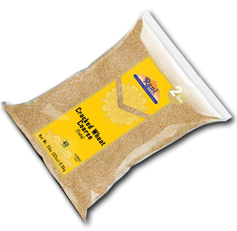 Rani Cracked Wheat Coarse (Fada/Bulgur Wheat#3) 32oz (2lbs) 908g ~ All Natural | Vegan | Gluten Friendly | NON-GMO | Kosher | Indian Origin