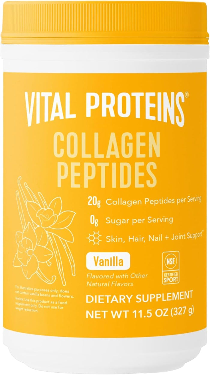 Vital Proteins Collagen Peptides Powder - Grass Fed Collagen Peptides for Hair, Nail, Skin, Bone & Joint Health, Unflavored, 27 Servings