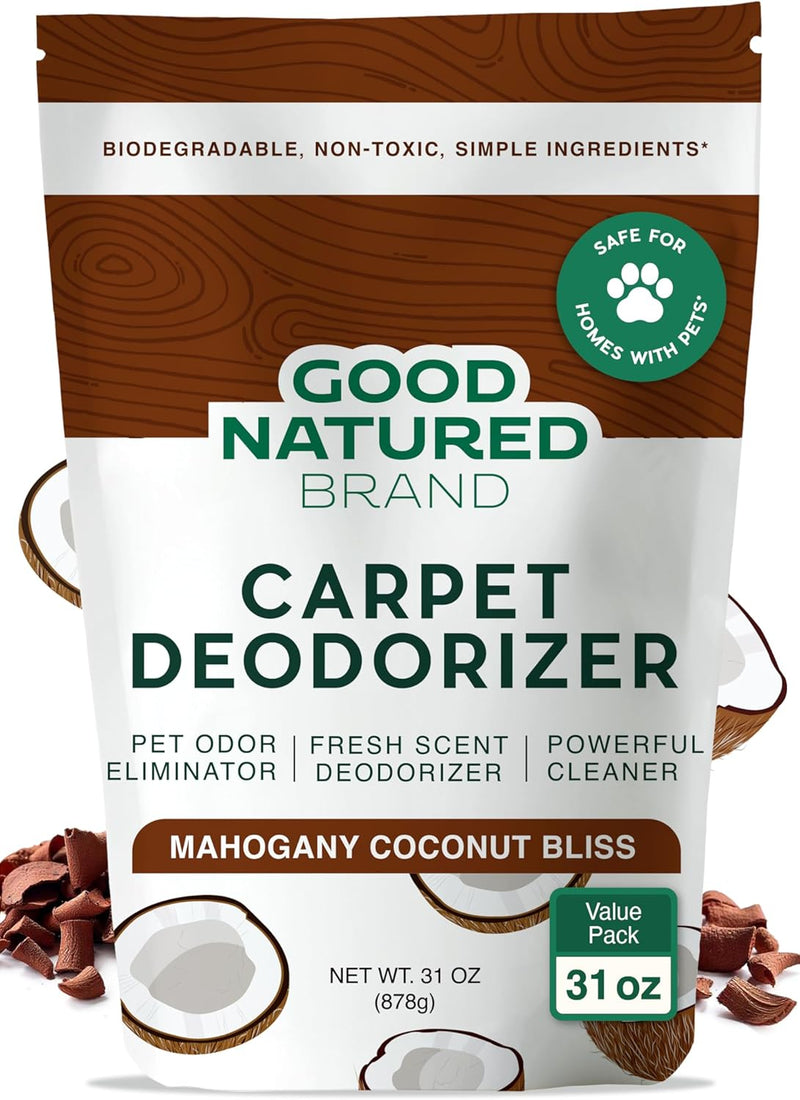 Good Natured Brand | Carpet Deodorizer & Freshener Powder | 31 oz Pet Odor Eliminator for Strong Odor & Pet Urine | Fresh Natural Lavender Scent | Safe for Homes with Pets