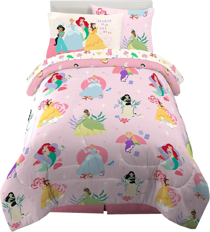 Disney Frozen 2 Kids Bedding Super Soft Comforter and Sheet Set with Sham, 5 Piece Twin Size, "Official" Disney Product By Franco