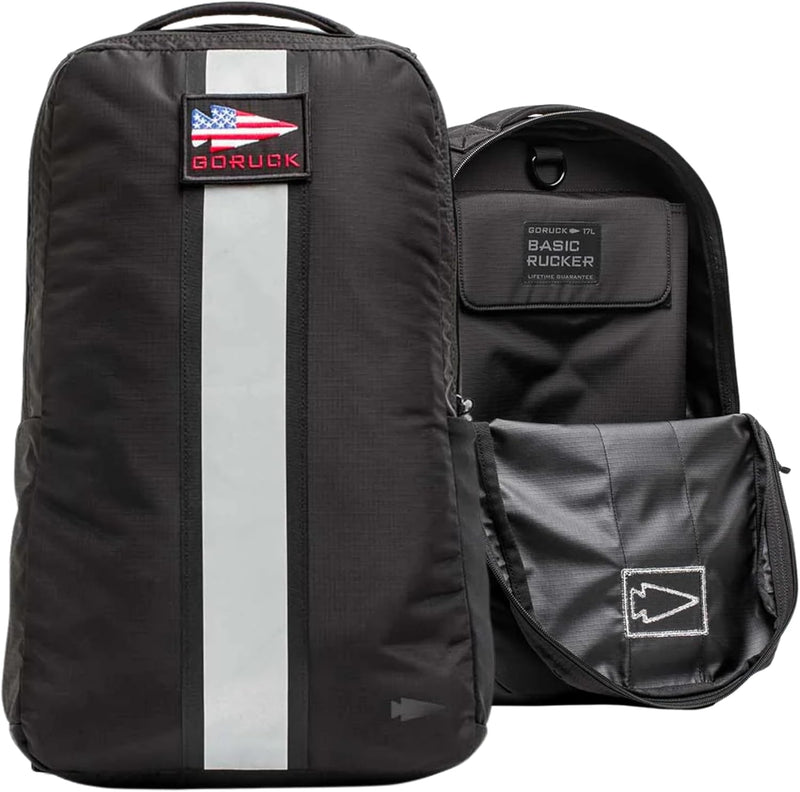GORUCK Basic Rucker 17L Tactical Backpack – Durable Rucksack & MOLLE Daypack – Military Backpack for Men & Women - for Outdoor, Hiking, Training & Travel – Armored Grey