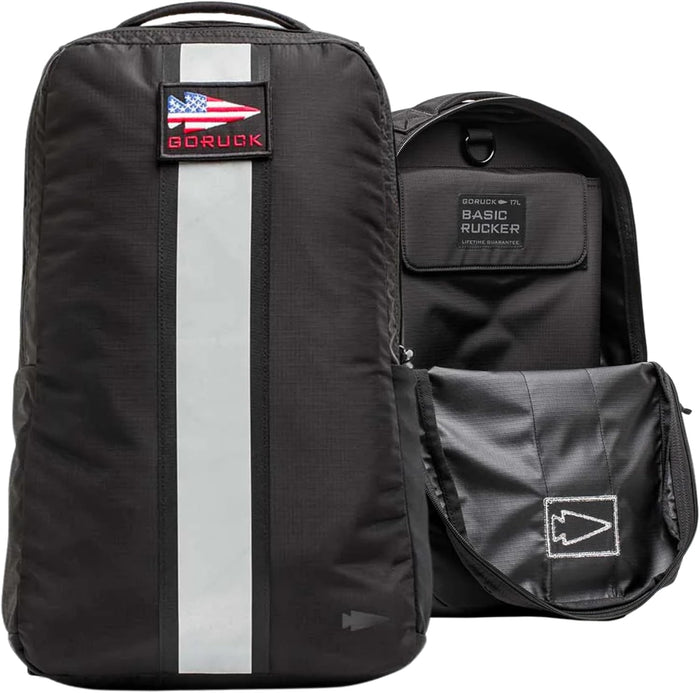 GORUCK Basic Rucker 17L Tactical Backpack – Durable Rucksack & MOLLE Daypack – Military Backpack for Men & Women - for Outdoor, Hiking, Training & Travel – Armored Grey