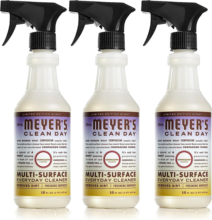 MRS. MEYER'S CLEAN DAY All-Purpose Cleaner Spray, Cruelty Free Formula, Lemon Verbena, 16 fl. oz - Pack of 3