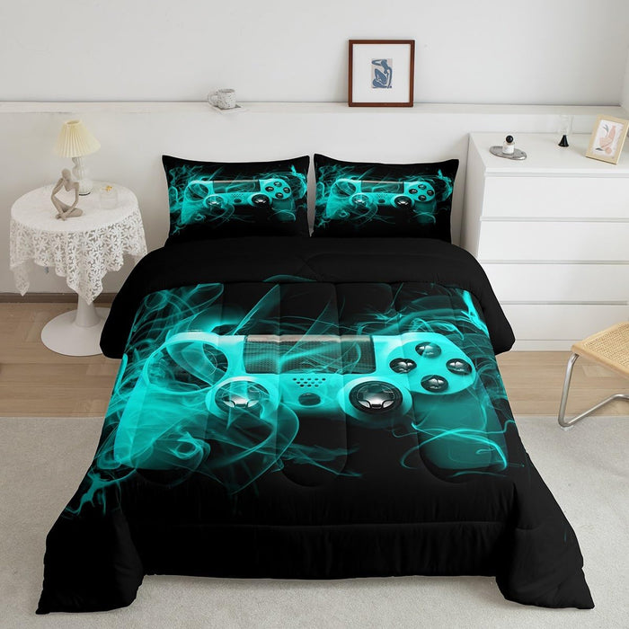 Feelyou Kids Construction Comforter Set Queen Size Bedding Sets for Boys Toddler Children Cartoon Excavator Tractor Comforter Set Construction Machinery Truck Duvet Set Baby Boys Vehicles Cars Bed Set
