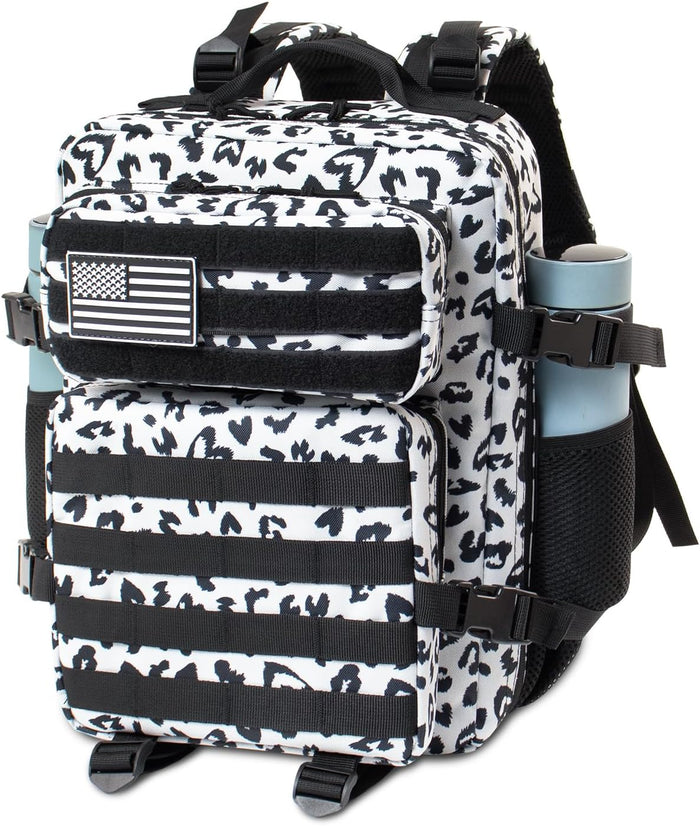 12L Mini Tactical Military Backpack for Women Army Assault Pack Bag Small Rucksack with Bottle Holder Work Gym Bag - 12L Heart Print Backpack Mini Small Pack