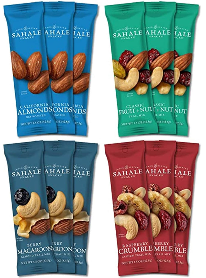 Sahale Snacks Berry Macaroon Almond Trail Mix, 7 oz Pouches (1 Pack) - Dry-Roasted Deluxe Mixed Nuts - Coconut, Blueberries & Apples - Non-GMO, Kosher Trail Mix & Certified Gluten-Free Snacks