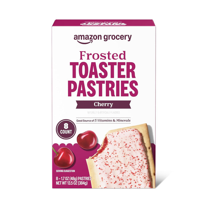 Amazon Grocery, Frosted Toaster Pastries, Blueberry, 13.5 Oz, 8 Ct (Previously Amazon Fresh, Packaging May Vary)