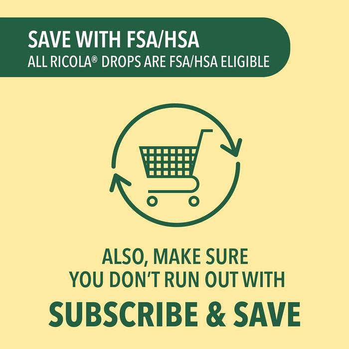 Ricola Berry Medley Throat Drops, 45 Count, Delicious Throat Relief & Care, Oral Anesthetic, Naturally Flavored