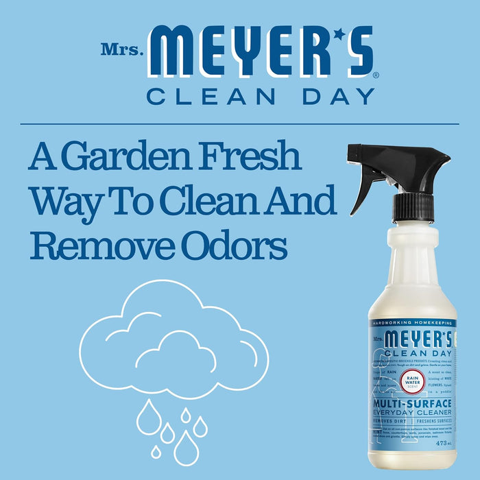 MRS. MEYER'S CLEAN DAY Multi-Surface Everyday Cleaner, Rain Water Scent, 16 Ounce Bottle